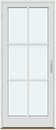 1 fløy med glass, 2 vannrette sprosser, 1 loddrett sprosse⠀