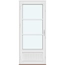 1 fløy med glass, 2 vannrette sprosser, panel