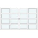 4 rammer med 3 sprosser som deler glass