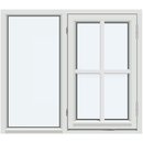 Med 1 vannrett og 1 loddrett‏‏‎ ‎sprosse