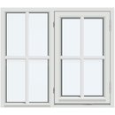 Med 1 vannrett og 2 loddrette sprosser