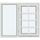 Med 3 vannrette og 1 loddrett‏‏‎ ‎sprosse