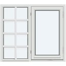 Med 3 vannrette og 1 loddrett ‎sprosse