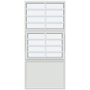 Med‏‏‎‏‏‎ 6‏‏‎ ‎vannrette og 1 loddrett‏‏‎ ‎sprosse, panel