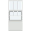 Med‏‏‎‏‏‎ 1‏‏‎ ‎vannrett og 2 loddrett‏‏‎e ‎sprosser, panel